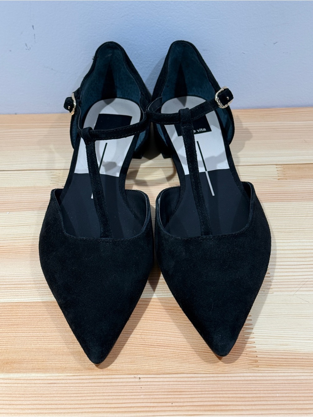 Dolce Vita Peaty T-Strap Pointed Toe Flats - Size 7 - NWOB - Picture 9 of 16